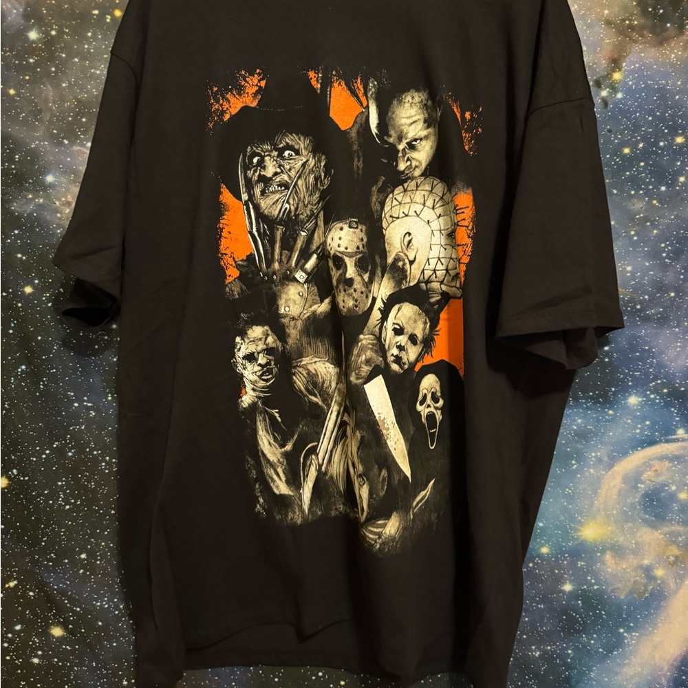 Black Graphic Horror T-Shirt